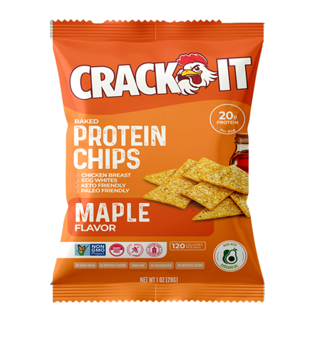 100% Maple Flavor Baked Protein Chips
