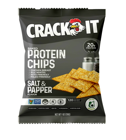 100% Salt & Pepper Flavor Baked Protein Chips