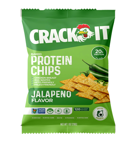 100% Jalapeno Flavor Baked Protein Chips
