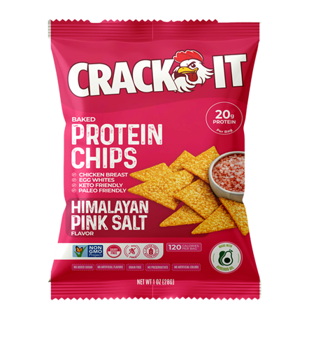 100% Pink Salt Flavor Baked Protein Chips